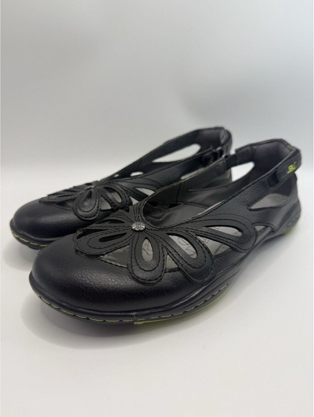 JBU Jambu Wildflower Encore Women’s  Memory Foam Black Mary Jane Shoes Size 6.5